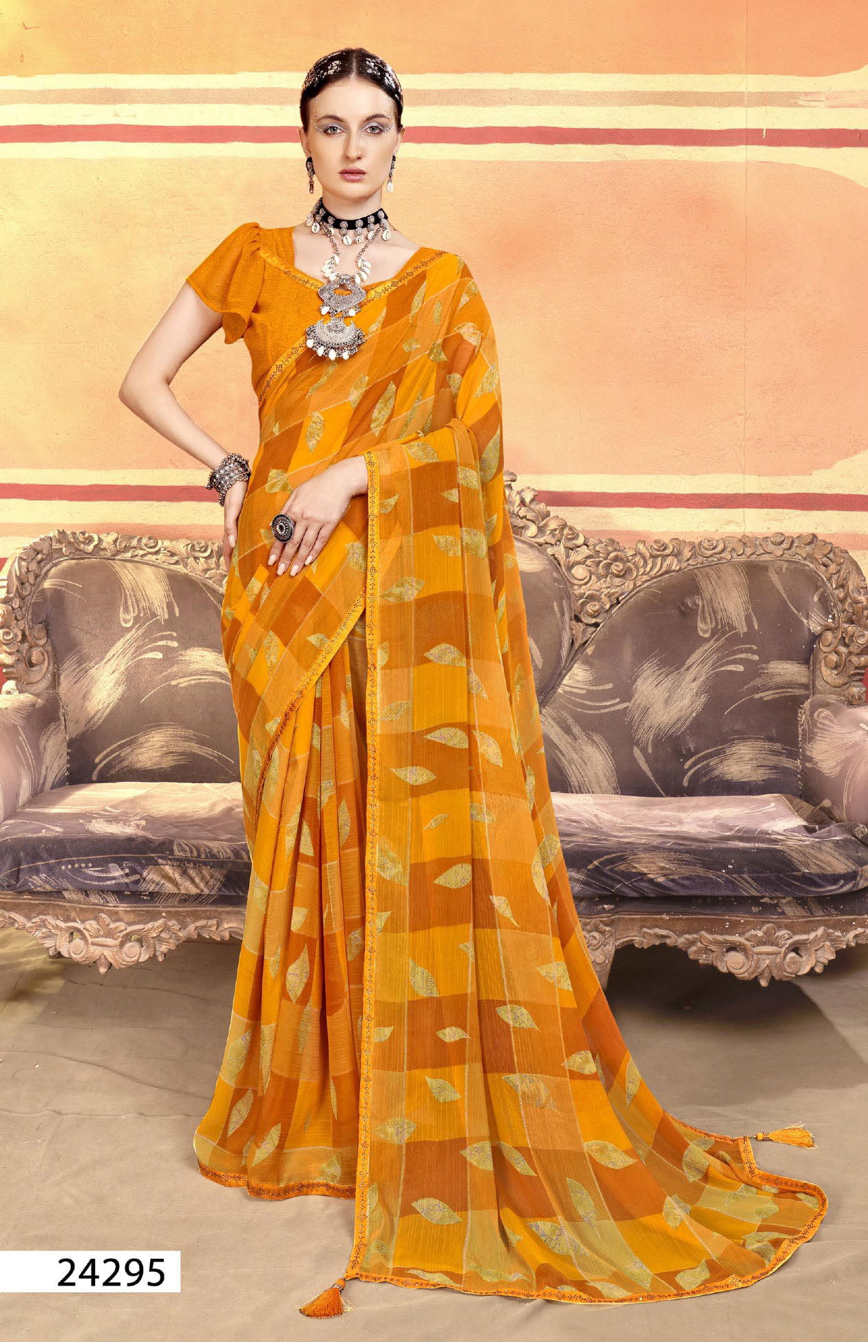 Arnika Vol 02 By Vallabhi Printed Georgette Sarees Wholesale Market In Surat